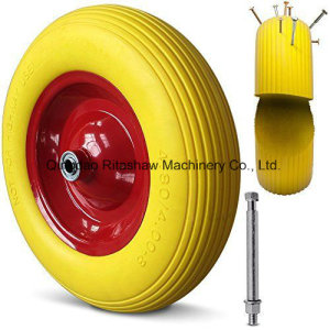 Wheelbarrow Wheels Tyre PU 4.80 Steel Rim Breakdown