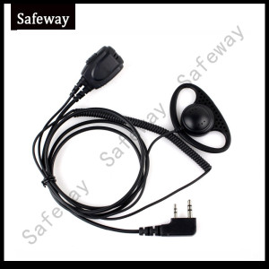 Two Way Radio Coil Wire Earphone for Kenwood